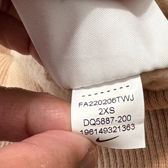 Nike Phoenix Fleece joggers Tan Size XXS Baggy Drawstring - Picture 10 of 10